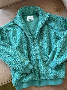 Urban Outfitters Teal Teddy Jacket